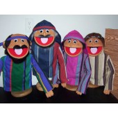 Popular Regular Biblical People Puppet Set of 4