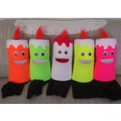 Blacklight Candle puppets