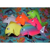 Set of 6 Blklt fish puppets