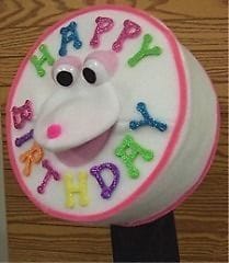 Birthday Cake Ventriloquist Puppet