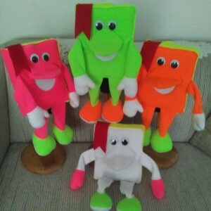 Blacklight  Books or Bibles Puppet Set of 4