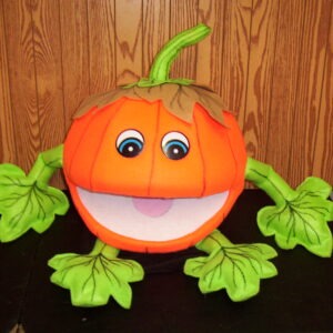 Blacklight Pumpkin Patch Puppet w/Vines