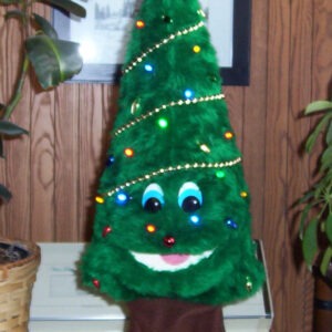 Christmas Tree Puppet with lights & moving mouth
