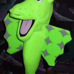 Blacklight Seahorse Ventriloquist Puppet