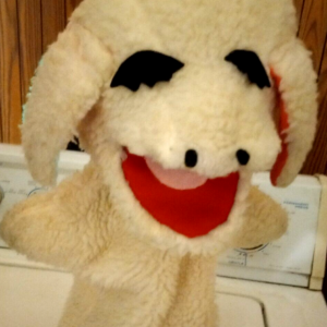 Lamb Puppet Used but Good 17 Inches tall