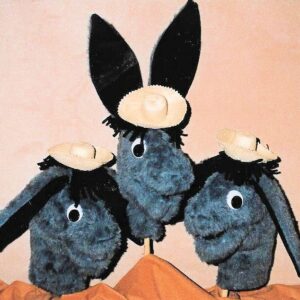 Donkey Puppet Trio
