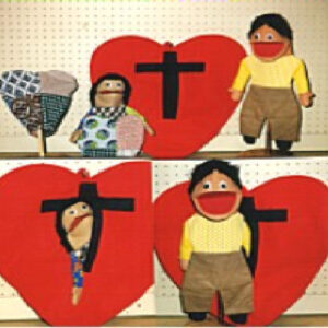Patchwork Heart Puppet Object Lesson for Boys or Girls