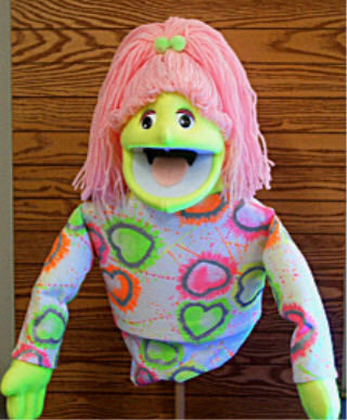 Blacklight Economy Girl Puppet - Image 2