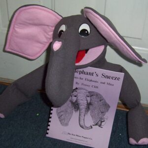 Two Elephant Puppets & Elephants Sneeze script Book