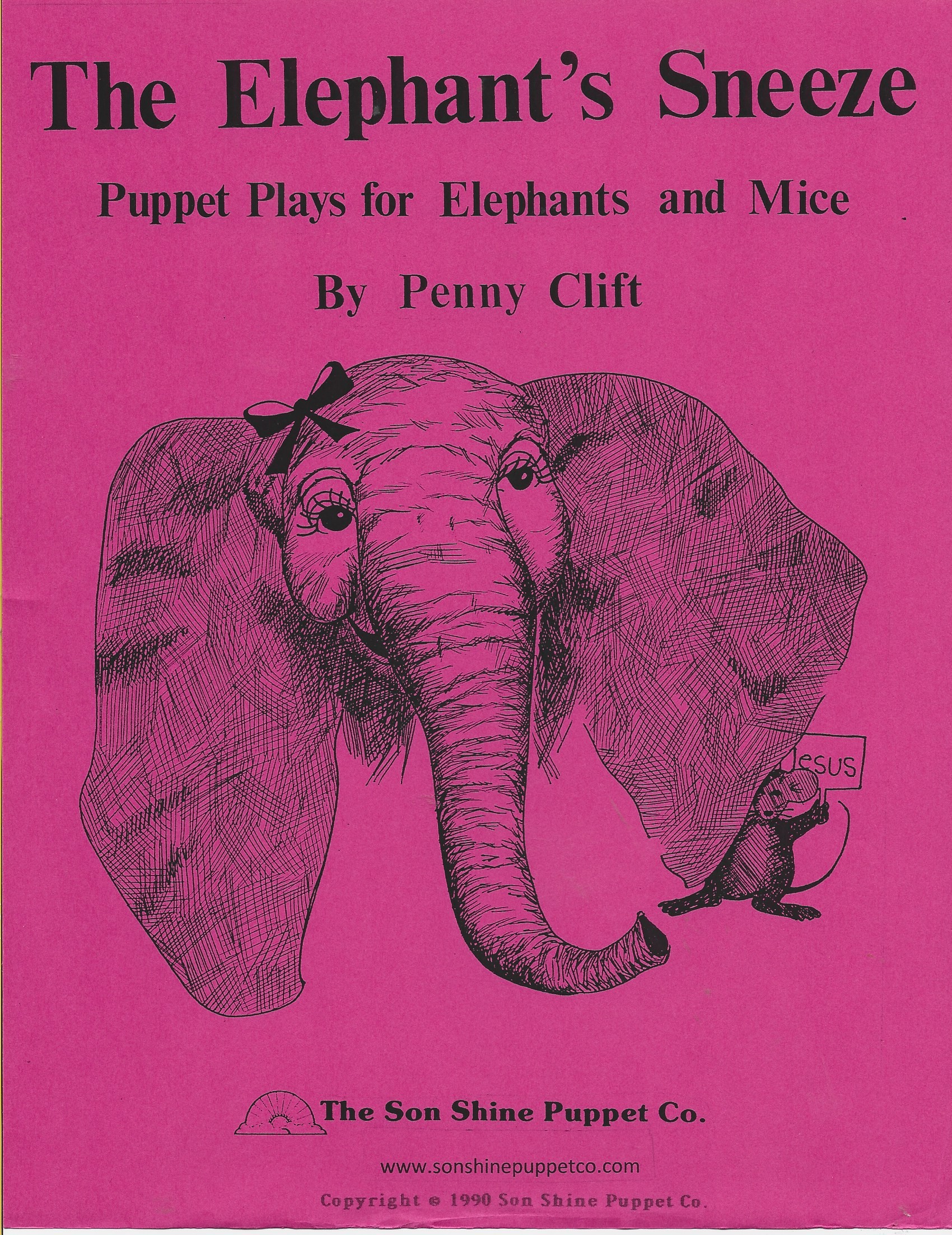 Two Elephant Puppets & Elephants Sneeze script Book - Image 3