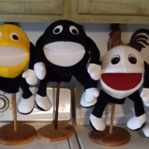Gospel Goodies M & M Puppet Set of 5 with Salvation Song CD