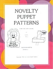 3 Puppet Pattern Books:Novelty Puppets,Carton n Can Puppets & Stash Creature Puppet