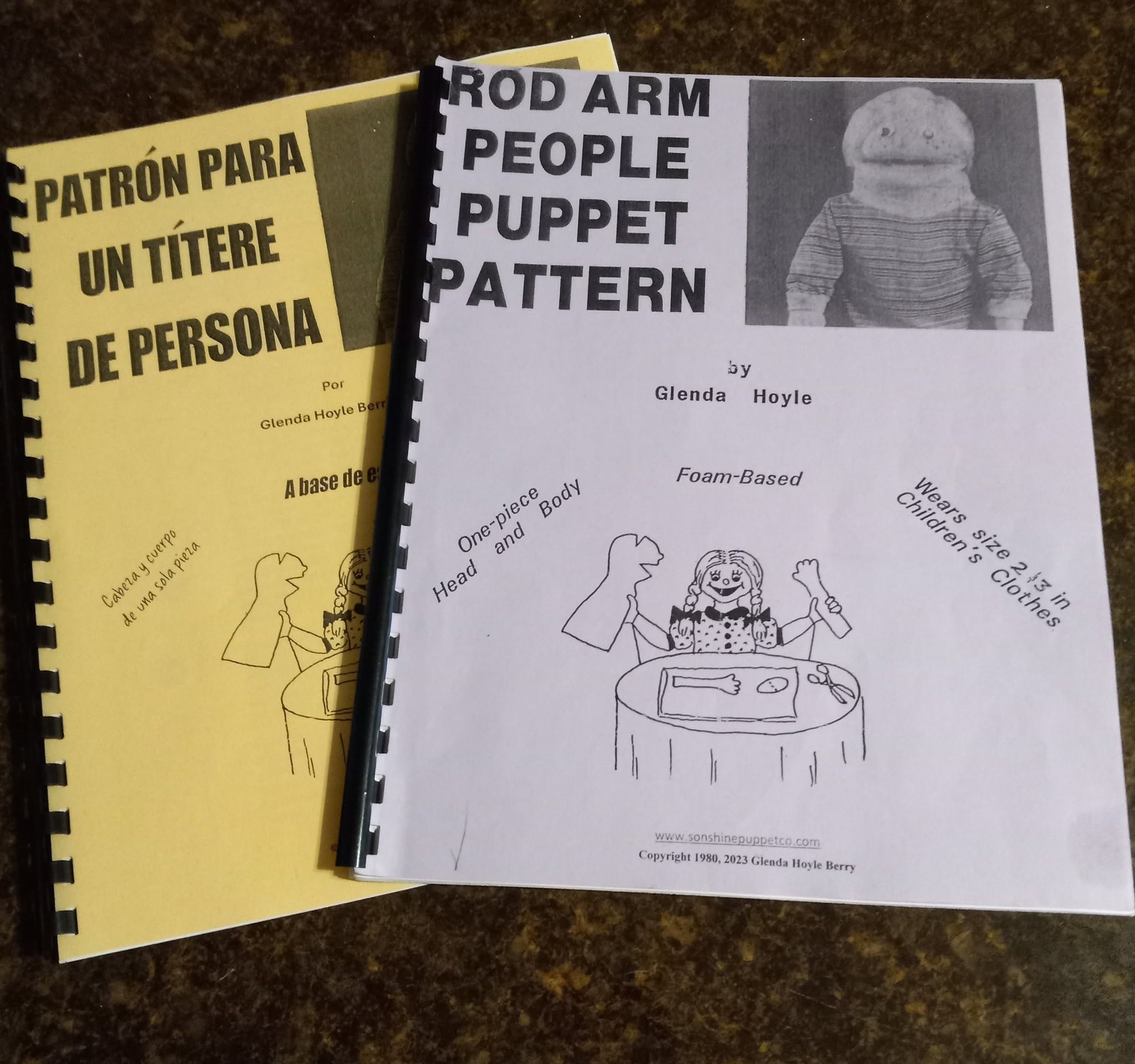 Rod Arm People Puppet Pattern--English & Spanish