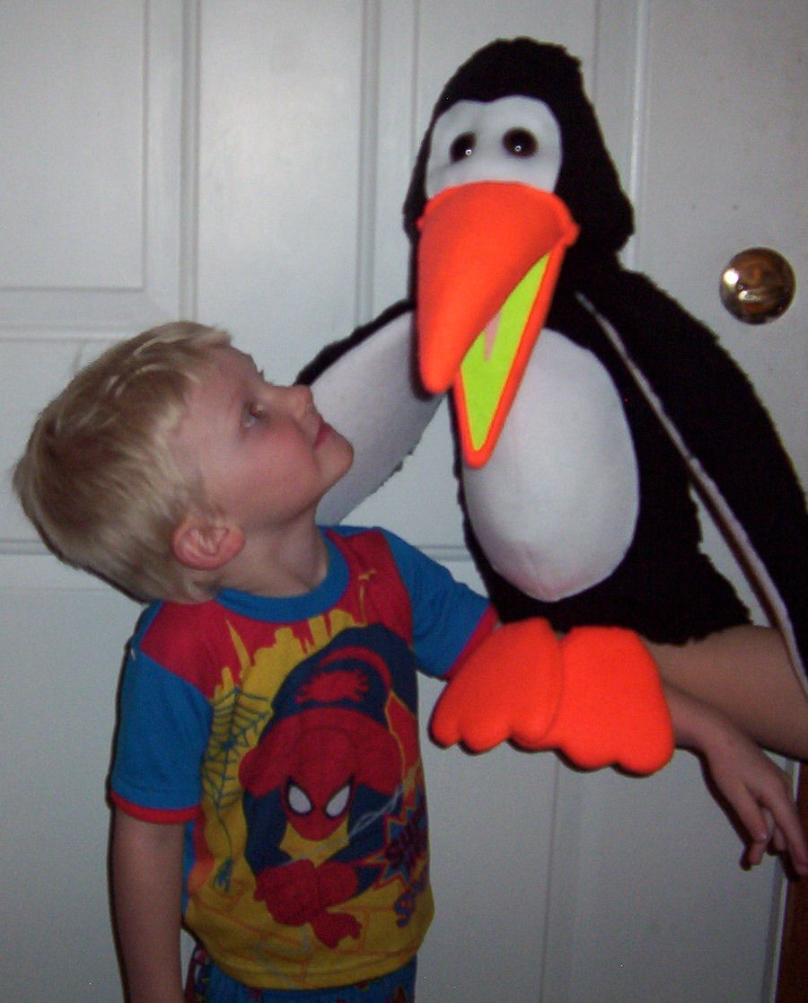 XL Penguin Ventriloquist Puppet
